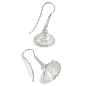 Sterling Silver Blue Gum Eucalyptus Floral Earring